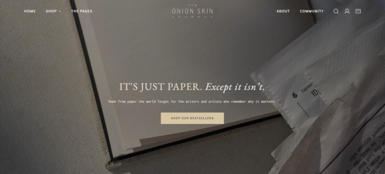 The Onion Skin Journal